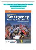 TEST BANK For Nancy Caroline&rsquo;s Emergency Care in the Streets&comma; 8th Edition by Nancy Caroline&comma; Verified Chapters 1 - 53&comma; Complete Newest Version