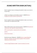  OCANZ WRITTEN EXAM &lpar;ACTUAL&rpar; 2024 QUESTIONS AND ANSWERS