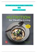 TEST BANK For Nutrition For Healthy Living&comma; 6th Edition Schiff&comma; Verified Chapters 1 - 13&comma; Complete Newest Version