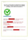 NEVADA STATE BOARD OF COSMETOLOGY THEORY  TEST CORRECT NEWEST QUESTIONS AND VERIFIED  ANSWERS LATEST 2024 EXAM GRADED A&plus; 