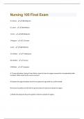 Nursing 105 Bundled Exams 2024&sol;2025 with complete solution