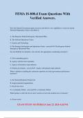 FEMA IS-800&period;d Exam Questions With Verified Answers&period;