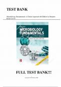 Microbiology Fundamentals&colon; A Clinical Approach &ndash; 4th Edition &lpar;Marjorie Kelly Cowan&rpar; &vert; Complete Test Bank All Chapters with Answers