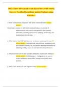 Dell Client Advanced exam Questions with 100&percnt; Correct Verified Solutions Latest Update 2024 Rated A&plus;