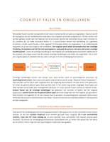 Samenvatting Artikel Cognitive failures and accidents