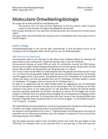 Moleculaire Ontwikkelingsbiologie 2017 HC samenvatting
