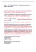 BIOD 151 Module 6 Exam With Questions and Answers  100&percnt; Solved 2024
