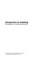 Introduction to Auditing - Grondslagen en Praktijk