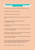 NUR 652 Quiz 3 study questions with Correct Answers&sol; Verified&sol; Latest Update
