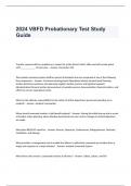 2024 VBFD Probationary Test Study Guide Questions and Answers