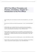 IAFC Fire Officer Principles and Practice I AFC Fire Officer Principles and Practice Exam Questions and Answers