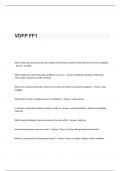 VDFP FF1 Exam Questions and Answers