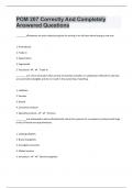 POM 207 Correctly And Completely Answered Questions&vert;63 Pages