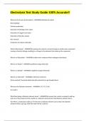 Electrolysis Test Study Guide 100&percnt; Accurate&excl;&excl;