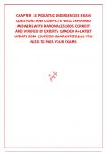 CHAPTER  35 PEDIATRIC EMERGENCIES  EXAM QUESTIONS AND COMPLETE WELL EXPLAINED ANSWERS WITH RATIONALES 100&percnt; CORRECT AND VERIFIED BY EXPERTS  GRADED A&plus; LATEST UPDATE 2024  &lpar;SUCCESS GUARANTEED&rsqb;ALL YOU NEED TO PASS YOUR EXAMS
