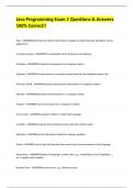 Java Programming Exam 1 Questions & Answers 100&percnt; Correct&excl;&excl;