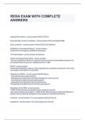 RERA EXAM WITH COMPLETE ANSWERS