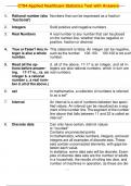 C784-Applied Healthcare Statistics Test with Answers