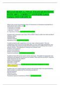 RELIAS ED RN A&comma; FINAL EXAM QUESTIONS WITH 100- CORRECT ANSWERS Latest Updates 2024