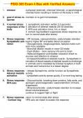 PSIO 305 Exam 4 Bao with Verified Answers