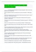 CSCE REVIEW QUESTIONS AND ANSWERS 2024