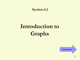  Introduction to Graphs.