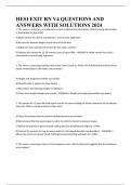 HESI EXIT RN V4 QUESTIONS AND ANSWERS WITH SOLUTIONS 2024