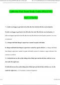 California post exam study guide&lpar;PELLETB&rpar;&period; Part 1 &lpar;Clarity&rpar; Questions and Answers 2024 &sol; 2025 &lpar;Verified Answers by Expert&rpar;