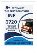 INF3720 Assignment 2 &lpar;COMPLETE ANSWERS&rpar; 2024 &lpar;602765&rpar;- DUE 2 August 2024
