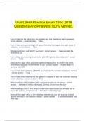    Vivint SHP Practice Exam 130q 2019 Questions And Answers 100&percnt; Verified&period;