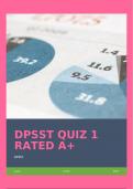 DPSST QUIZ 1 RATED A&plus;
