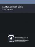 AMHCA Code of Ethics Revised 2015&comma; 2020 Latest Updated