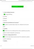 FTCE READING K-12 Questions and Answers &lpar;Verified Answers&rpar; Graded A&plus;