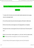 Nuclear Medicine Exit Exam Practice Questions and Answers 2024 &sol; 2025 &lpar;Verified Answers by Expert&rpar;