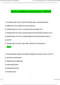 Nuclear Medicine Exams &lpar; BUNDLED ALL &rpar; Nuclear Medicine Exit Exam Practice  Nuclear Medicine Critique Final Exam  Nuclear Medicine Instrumentation Exam Questions with 100&percnt; Correct Answers