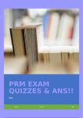 PRM EXAM QUIZZES & ANS&excl;&excl;