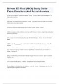 Drivers ED Final &lpar;MVA&rpar; Study Guide Exam Questions And Actual Answers&period;