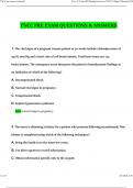 TNCC Pre Course Exam Questions and Answers 2024 &sol; 2025 &lpar;Verified Answers by Expert&rpar;