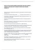 NCCCO LATTICE BOOM GENERAL KNOWLEDGE 2024 WITH CORRECT  VERIFIED QUESTIONS WITH CORRECTRY ANALYZED ANSWERS GRADED A&plus; 