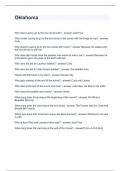 Oklahoma Questions and Answers 2024
