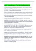 ALF Core Exam &lpar;Fall 2019&rpar; Standards