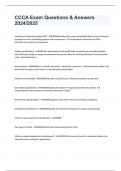 CCCA Exam Questions & Answers 2024&sol;2025