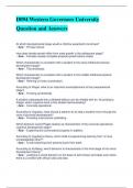 D094 Western Governors University Question and Answers 
