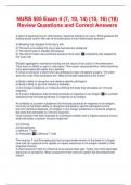 NURS 505 Exam 4 &lpar;7&comma; 10&comma; 14&rpar; &lpar;15&comma; 16&rpar; &lpar;18&rpar; Review Questions and Correct Answers