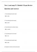 New A and amp P 1 Module 5 Exam Review Question and Answers 