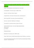 ACG 2 Final Exam Study Guide With Q & A