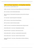 ACG CxA Exam Questions  And Quality Solutions
