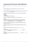 Fresenius PCT Prep for CCHT Part 2 NEWEST 2026&sol;2027 ACTUAL EXAM COMPLETE QUESTIONS AND CORRECT DETAILED ANSWERS &lpar;VERIFIED ANSWERS&rpar; &vert;ALREADY GRADED A&plus;&vert;&vert;BRAND NEW&excl;&excl;