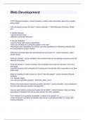 Web Development  exam with perfect answers 2024