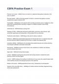 CSFA Practice Exam 1 questions and answers rated A&plus; 2024&sol;2025